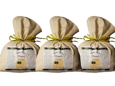 Bounty Foods Irish Soda Bread Mix 23 oz 3 Pack Handcrafted in Montana, Traditional