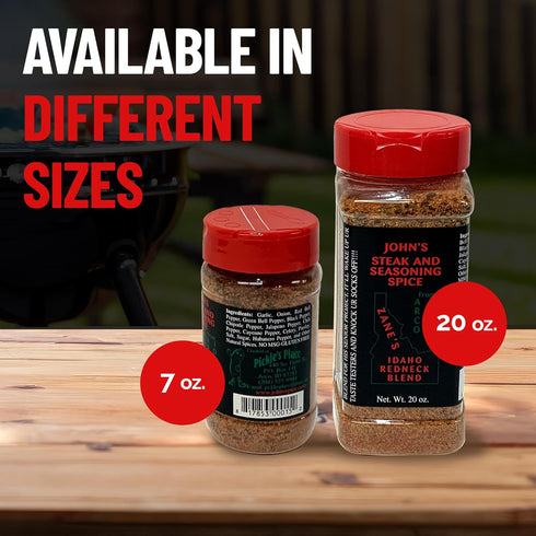 20 oz Johns Steak and Seasoning Spice, Spicy Steak Seasoning, Medium Heat Seasoning Blend For Pork Chops, Burgers