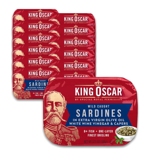 King Oscar Premium Sardines in Extra Virgin Olive Oil with White Wine