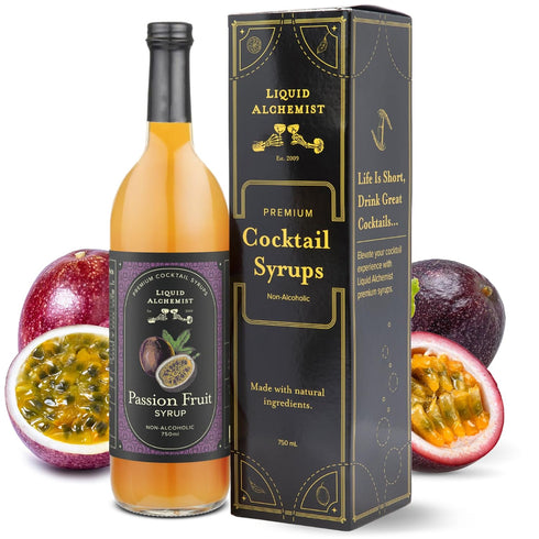 Liquid Alchemist Passion Fruit Syrup for Cocktails - Real Ingredients Make our