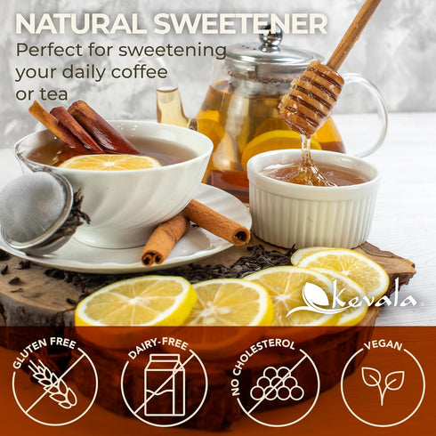 3pack 16 oz, Kevala Organic Raw Oaxaca Honey - Glass Jar Natural Sweetener for Meals and Drinks with no Pesticides