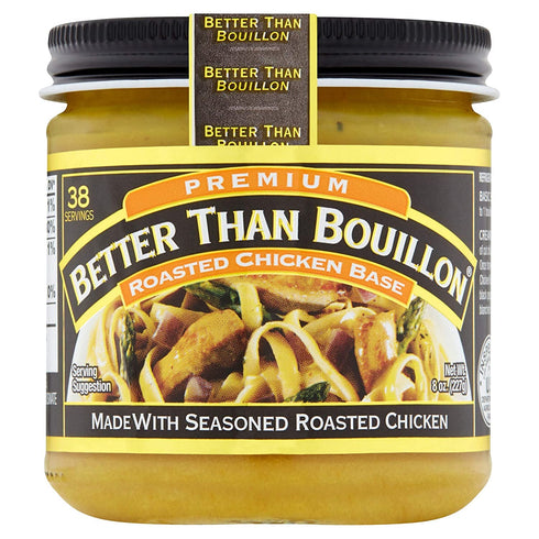 8 (Pack 2) Better than Bouillon Premium Roasted Beef Base & Roasted Chicken Base ounce Jars