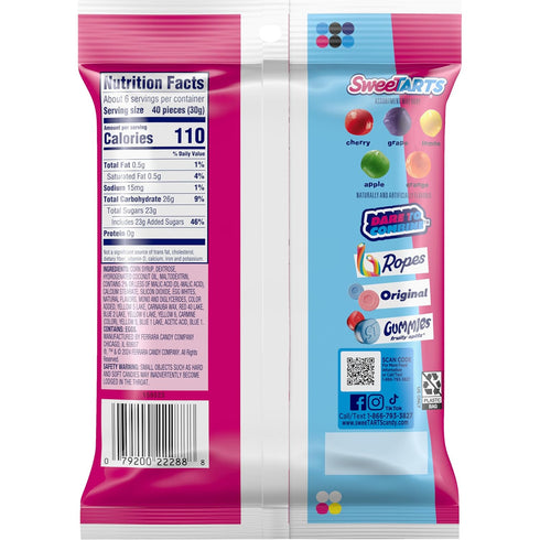 6 oz SweeTARTS Mini Chewy, Candy, Mixed Fruit