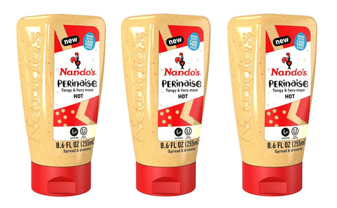 Nando's Hot Spicy Mayo PERinaise - Flavored Mayonnaise Spread & Dressing -
