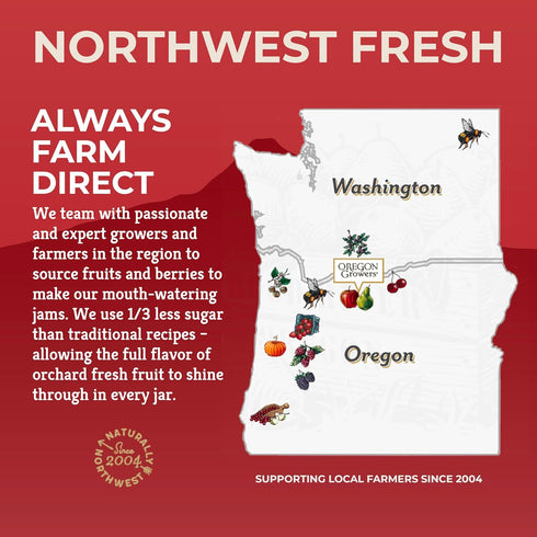 12 Oz (Pack 3) Oregon Growers Marionberry Fruit Spread - Marionberry Jam Made In Oregon, Blackberry Jam, Blackberry