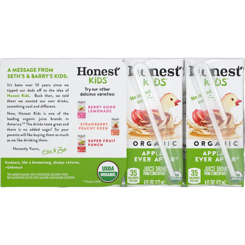 Honest Kids 6 Oz, 8 Pack Organic Appley Ever After, Fl