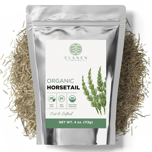 Organic Horsetail Herb 4 oz. (113g), USDA Certified Organic Cola de Caballo