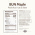 Pack 24 Pearson's Maple BUN Cluster Bar | Roasted Peanuts, Real Milk Chocolate, and Maple Nougat | of |Individually