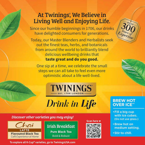 24 Count (Pack 1), Twinings English Breakfast Black Tea K-Cup Pods for Keurig, of Smooth, Flavourful, Robust