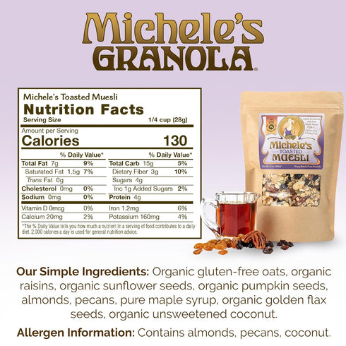 Handmade Non-GMO Toasted Muesli - Michele's Granola