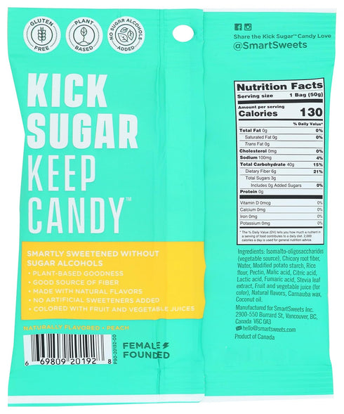 Gummies, 1.8 Smart Sweets, Peach Ring Ounce