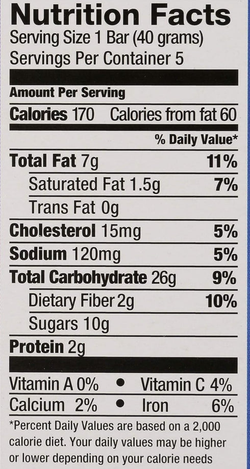 5 Pamela's Oat Blueberry Lemon Whenever Bars, ct