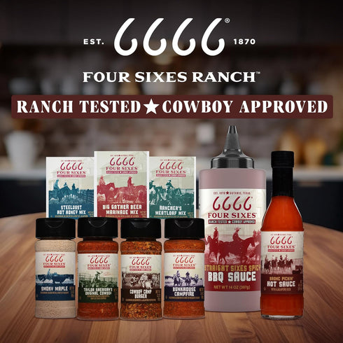 FOUR SIXES 6666 6.7 (Pack 6) Smoky Maple Seasoning, Ounce