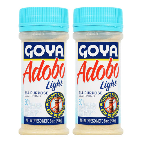 Adobo All Purpose Seasoning Light without Pepper by Goya, Poultry, Seafood, Meat,