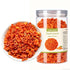 JIDUQIU Diced carrots 250g/8.81OZ Dehydrated Carrot Cubes Carrot Snack.