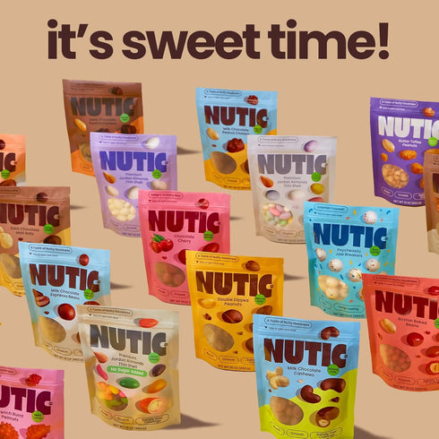 2 Lb, (Pack 1) Nutic Dark Chocolate Covered Walnuts - Premium Roasted Walnuts Drenched in Rich Dark Chocolate