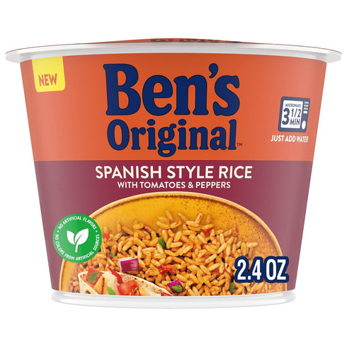 BEN'S ORIGINAL Spanish Style Rice Single Serve Cup, Snack or Side, Microwave