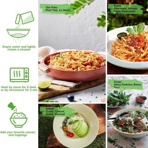 10 Packs, 56.5 oz YUHO Organic Konjac Shirataki Spaghetti Noodle, Closer to Pasta Gluten Free Low Carb Health Noodles
