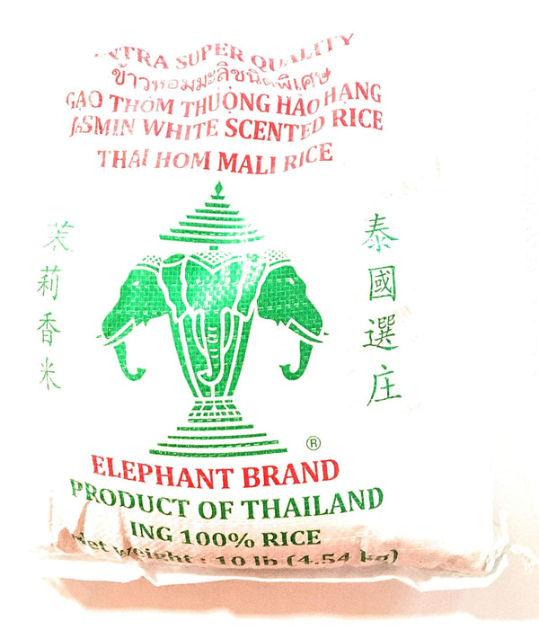 Elephant Brand Thai Hom Mali Rice 10 Lb
