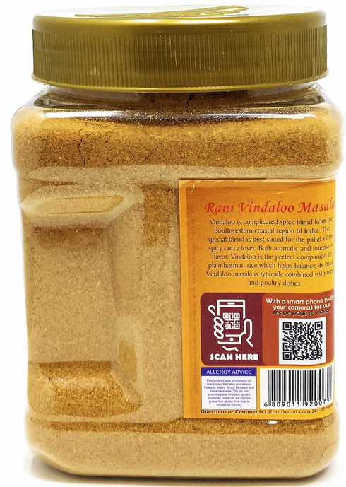 Rani Vindaloo Curry Masala Indian Spice Blend, 16 oz (1 lb) - All Natural, Vegan, Gluten Friendly