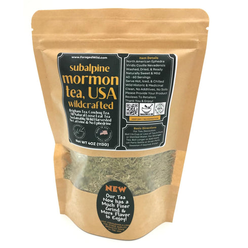 ForagedWild SUBALPINE Mormon Tea Wildcrafted Mormon Tea - Brigham Tea - Ephedra | USA Wildcrafted 1/4lb Dried