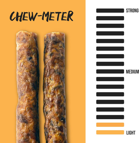 2 Count, 6 inch, Grillerz Slow Roasterz Pork Sausages, All Natural Dog Treat for All Breeds, Dog Chew for Healthy Teeth
