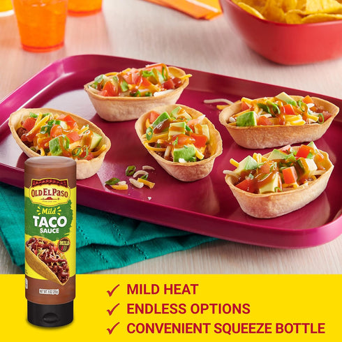Old El Paso Mild Taco Sauce, 9 oz Squeeze Bottle