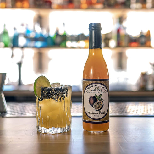 25.4 Oz, Pack 1 Liquid Alchemist Passion Fruit Syrup for Cocktails - Real Ingredients Make our Passion Fruit Syrup