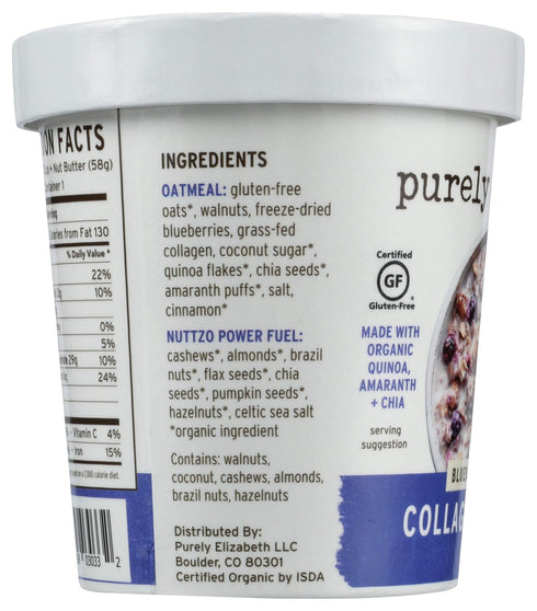 2 Purely Elizabeth, Oats Blueberry Walnut Collagen Protein, Ounce