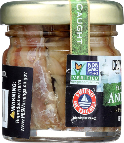1.5 Oz Crown Prince Flat Fillets of Anchovies in Olive Oil