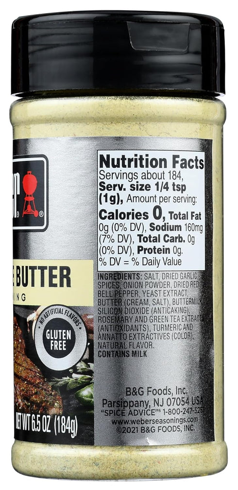 6.5 oz Weber Chophouse Butter Seasoning