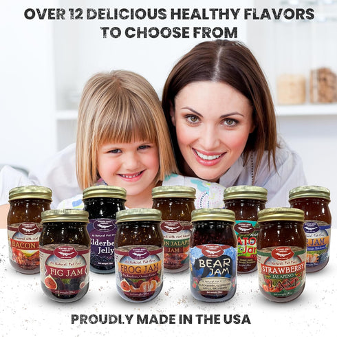 NEWPORT JERKY COMPANY 20 oz All Natural Gourmet Raspberry Jalapeno Jam | Classic Spread for Burgers, Sandwiches, Toast