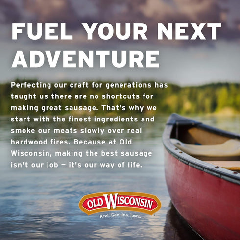 Old Wisconsin Counter Pack 42 Honey Turkey Sausage Snack Sticks, Naturally Smoked, Ready to Eat, High Protein, Low