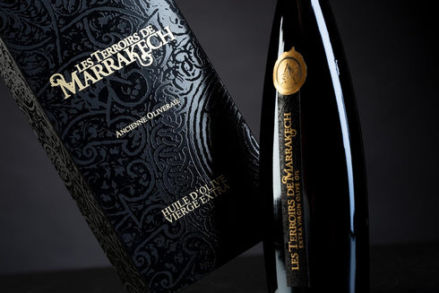 17 oz. Olive Oil Gift Box of Les Terroirs De Marrakech Extra Virgin Olive Oil, Polyphenol, Rich, Moroccan Cold Pressed