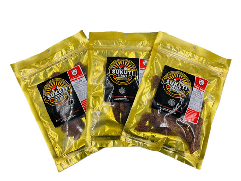 Sukuti Jerky 3 Pack Pork Sukuti, Nepali Dry Meat, Snacks, Jerkey, High Protein Snacks, Food, Spicy, Healthy Snacks