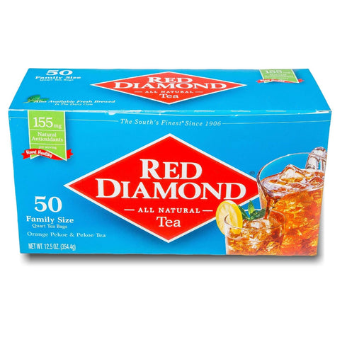 Red Diamond Iced Tea Bags | Family Size Tea Bags | Delicious