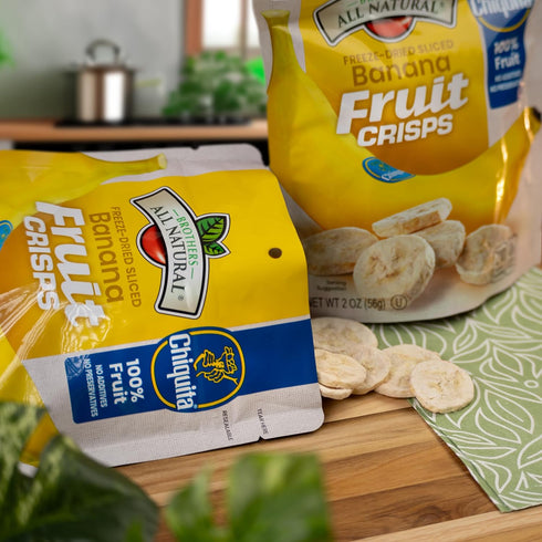 2 Oz (Pack 8), 100% Brothers All Natural Freeze Dried Fruit Crisps, Chiquita Banana, of Made with Fruit, Gluten Free