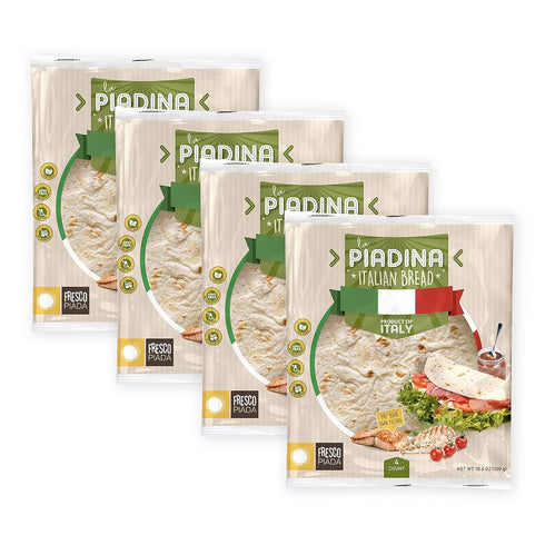 Fresco Piada Italian Flatbread 4 Packs (16 Total) | Authentic Piadina Bread