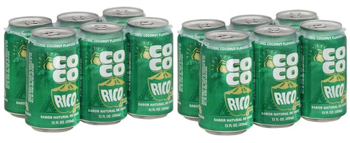 Coco Rico - Natural Coconut Flavored Soda from Puerto Rico - 12 Fl Oz