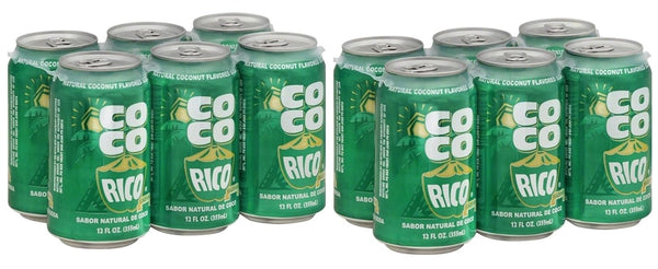 Coco Rico - Natural Coconut Flavored Soda from Puerto Rico - 12 Fl Oz