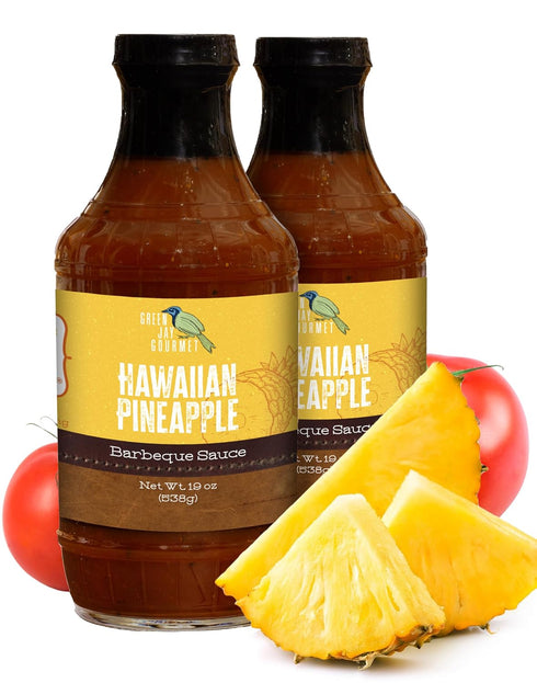 Green Jay Gourmet BBQ Sauce - Hawaiian Pineapple - All-Natural Barbecue Sauce