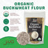 2 LB Jiva Organics Buckwheat Flour (Dark) Bag - Vegan, Non-GMO, Kuttu, Earthy Flavor