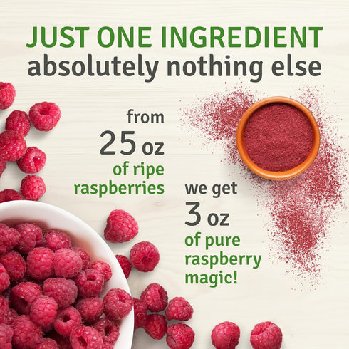 SEL BERRY 100% 3 oz All-Natural Freeze Dried Raspberry Powder for Baking & Smoothies | Pure Raspberry Flavoring Powder
