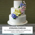 4 Count Global Sugar Art Hydrangea Blossoms Spray Sugar Cake Flowers, Blue/Purple, by Chef Alan Tetreault