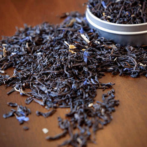 (3.53oz-100g-50 Zyanna Earl Grey Tea - Premium Black Tea with Natural Bergamot Oil & Blue Corn Flower Cups) - Classic