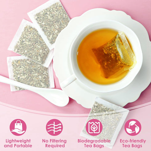 UBEEKOO 30 Hormone Balance Tea for Women, Organic Herbal Tea with Red Raspberry Leaf, Tulsi, Spearmint, Nettle for PMS
