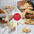 Broadway Basketeers Sympathy Gift Tower Box Premium Snack Tower with Cookies, Sweets and Savory Treats - Thoughtful