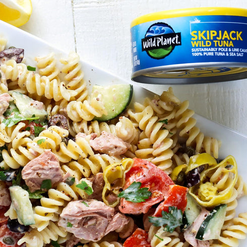 5 (Pack 12) Wild Planet Skipjack Wild Tuna, Sea Salt, Canned Tuna, Pole & Line Sustainably Wild-Caught, Non-GMO