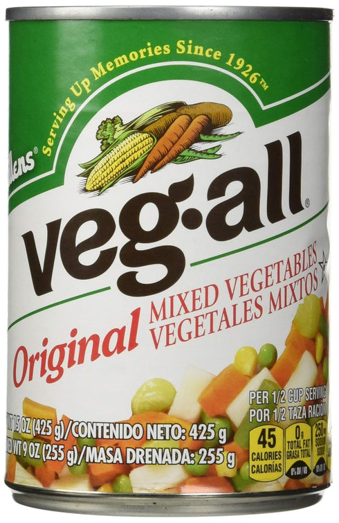 ALLEN'S Veg-All Original 7-in-1 Mixed Vegetables, 15 Ounce (Pack of 12)