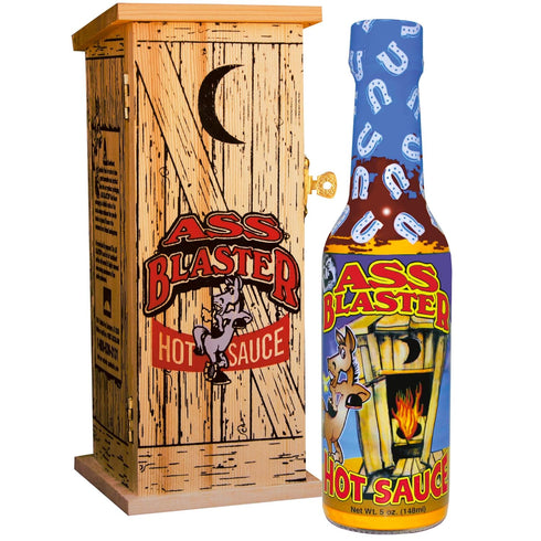 Premium Gourmet Blaster Hot Sauce, Ultimate Habanero Gift Set with Outhouse Box
